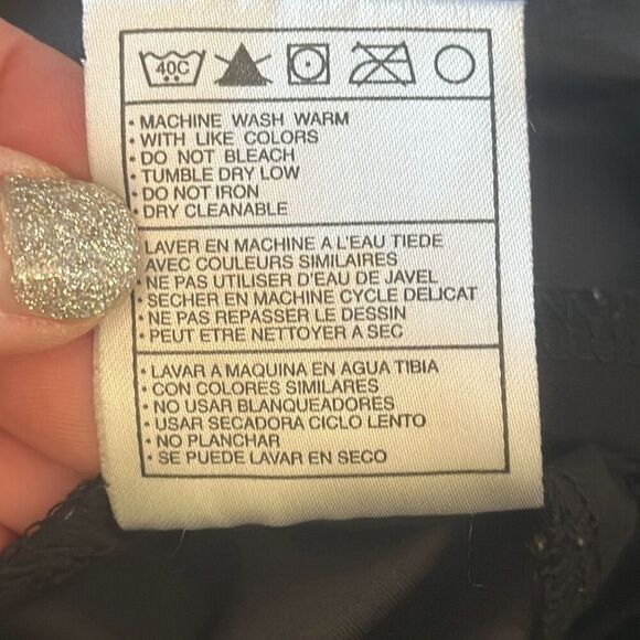 Vintage Nike Golf XL Sleeveless V Neck Pullover Windbreaker Vest Black Pockets - Picture 8 of 8